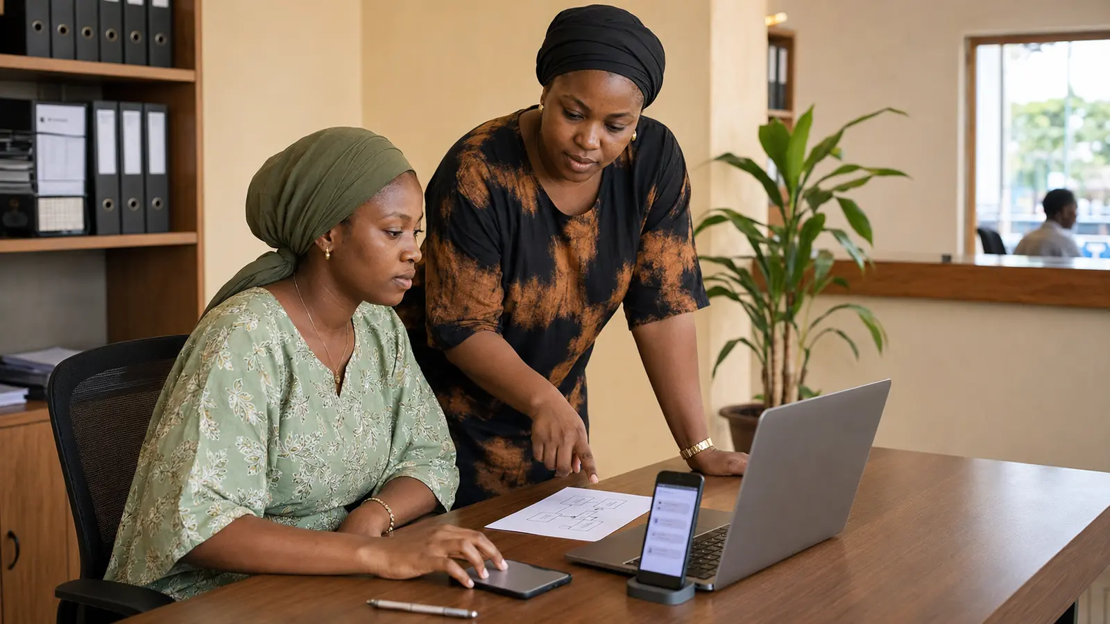 Customer service team reviewing an automated enquiry workflow